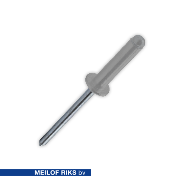 Popnagel 3.2x8mm AL/AL Grijs doos 1000 stuks