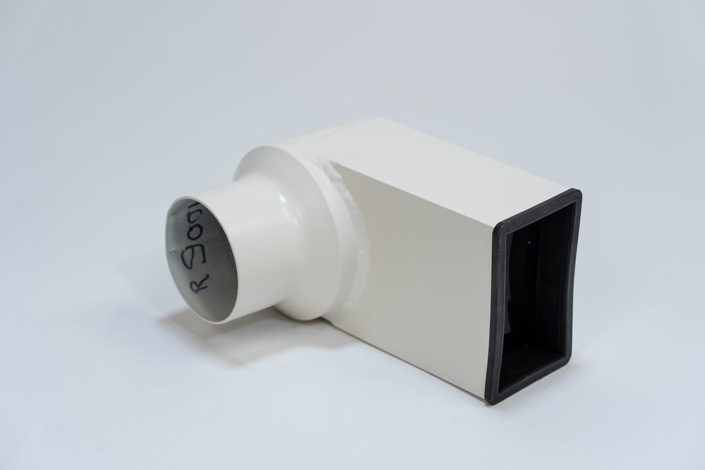 Aluminium HWA Stadsuitloop 60x100 Rond Ø80 Crème