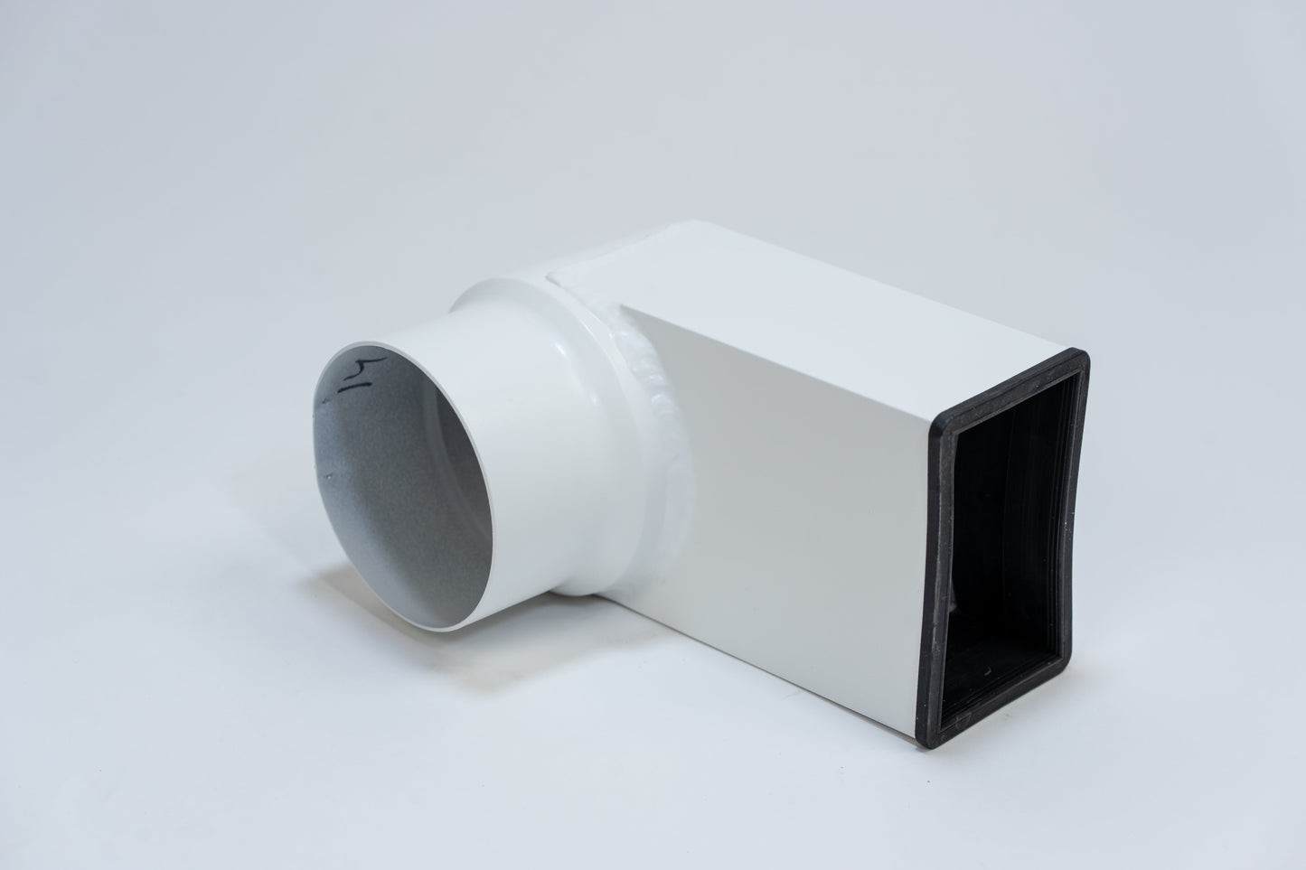 Aluminium HWA Stadsuitloop 60x100 Rond Ø100 Wit RAL9010