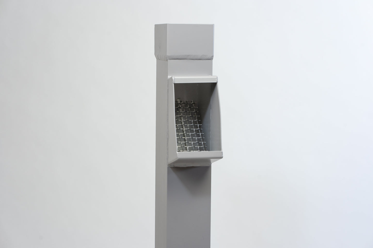 Aluminium HWA Bladafscheider Vierkant 100 Grijs RAL7036