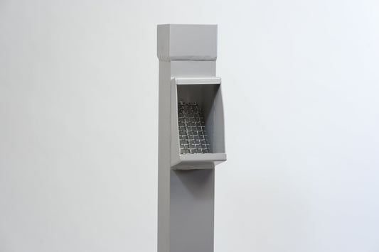 Aluminium HWA Bladafscheider Vierkant 100 Grijs RAL7036