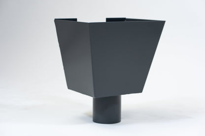 Aluminium Vergaarbak Vierkant 200x250 Ø100mm Antraciet