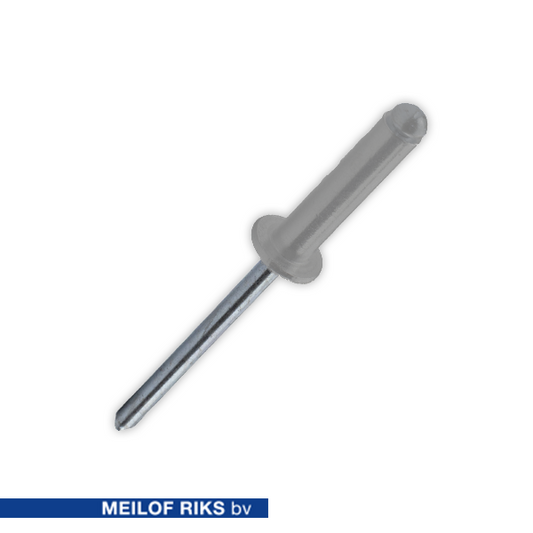 Popnagel 3.2x8mm AL/AL Grijs doos 1000 stuks