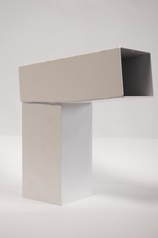 Aluminium HWA Vierkante Stadsuitloop 60x100 Uitloop Rond Ø80 - Kleur n.t.b.