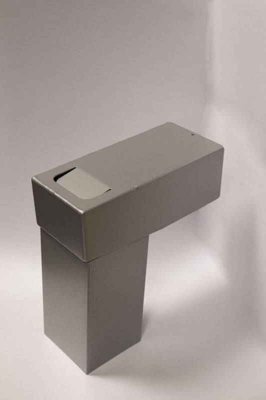 ALU stadsuitloop vierkant 80 mm 60x80 mm. diameter 75 mm. Blank