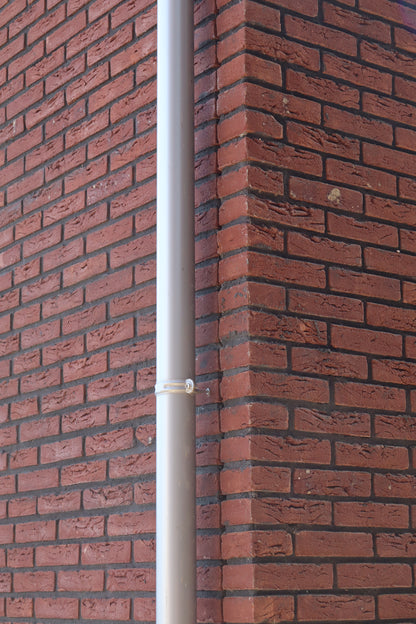 Aluminium HWA Buis Rond Ø80 mm Wit RAL-9010