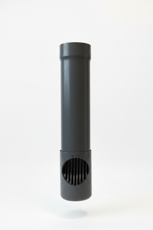 Aluminium Draaibare Bladafscheider Ø 80 mm - RAL-7016