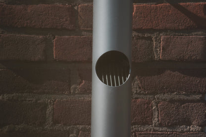 Aluminium HWA Bladafscheider Rond 80 Antraciet RAL 7016