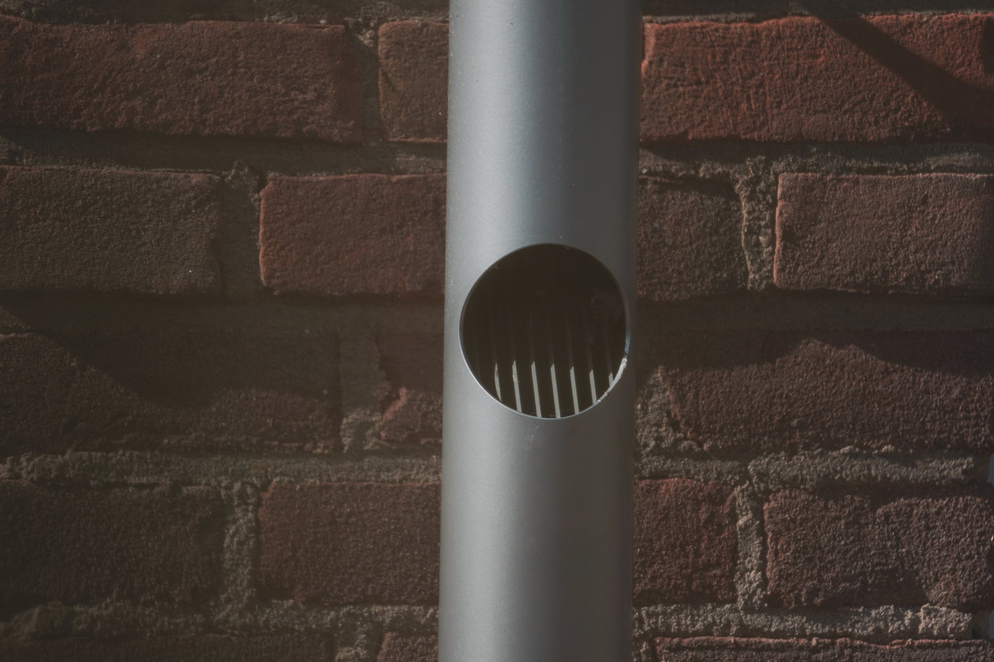 Aluminium HWA Bladafscheider Rond 80 Grijs RAL7036