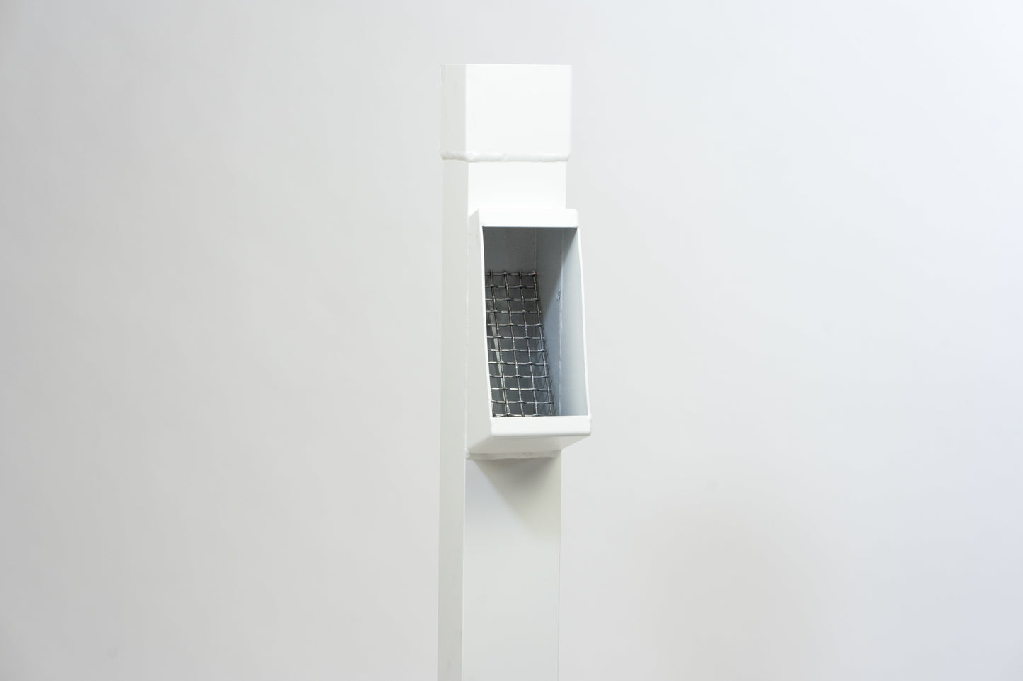 Aluminium HWA Bladafscheider Vierkant 80 Wit RAL9010