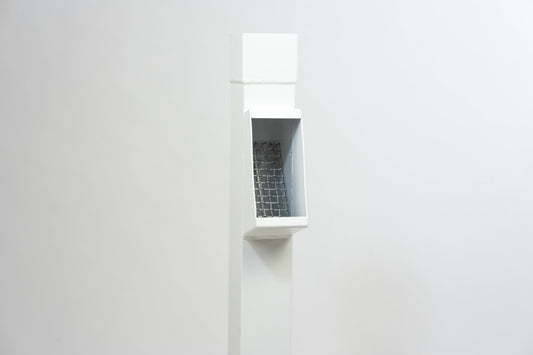 Aluminium HWA Bladafscheider Vierkant 80 Wit RAL9010