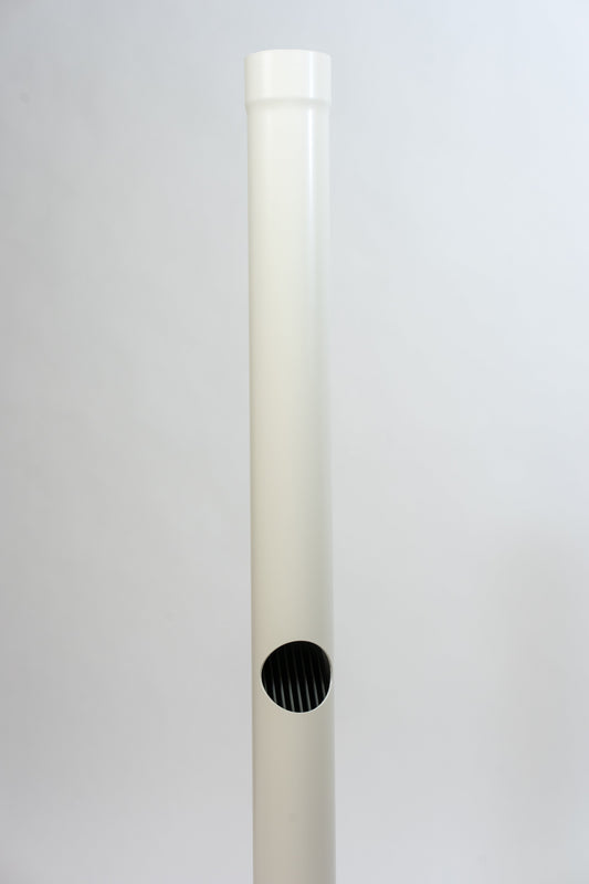 Aluminium HWA Bladafscheider Rond 80 Crème RAL9001