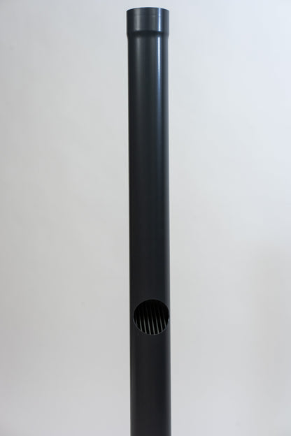 Aluminium HWA Bladafscheider Rond 80 Antraciet RAL 7016