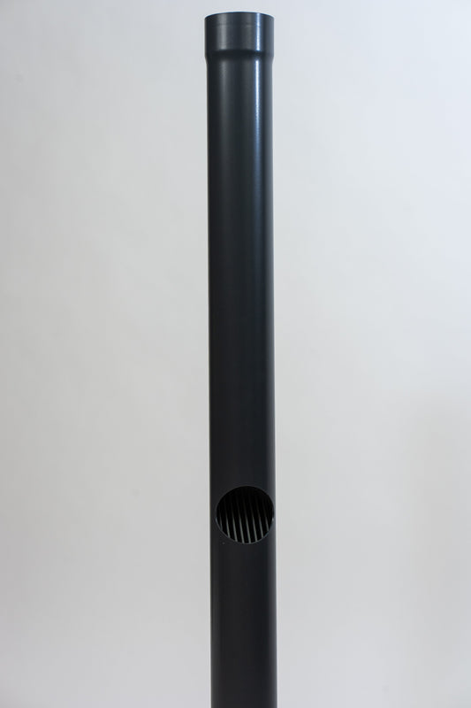 Aluminium HWA Bladafscheider Rond 80 Antraciet RAL 7016