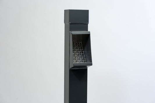 Aluminium HWA Bladafscheider Vierkant 100 Antraciet RAL7016