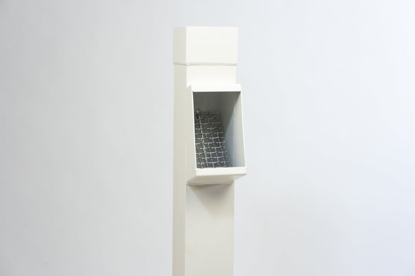 Aluminium HWA Bladafscheider Vierkant 100 Crème RAL9001