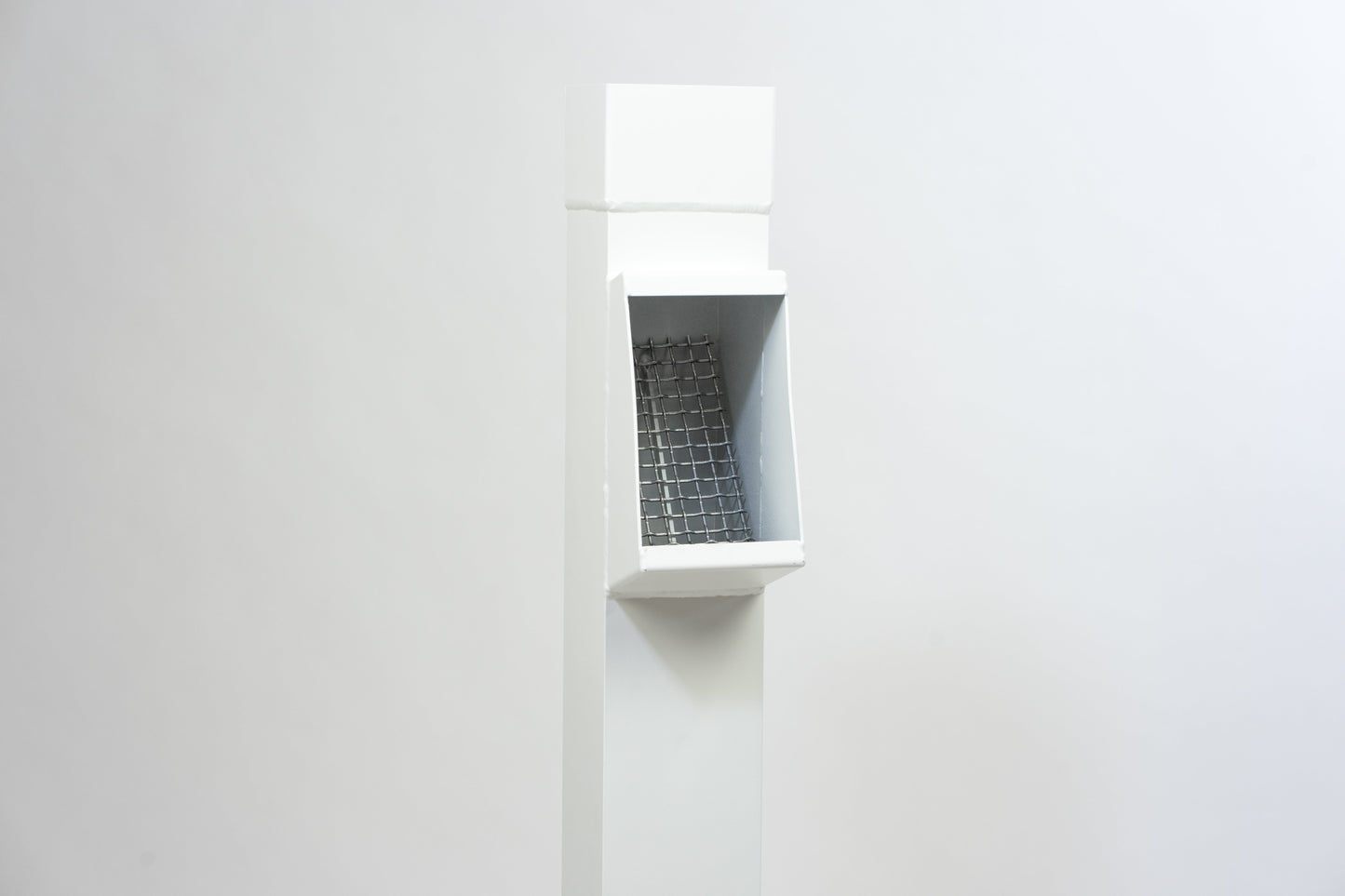 Aluminium HWA Bladafscheider Vierkant 100 Wit RAL9010