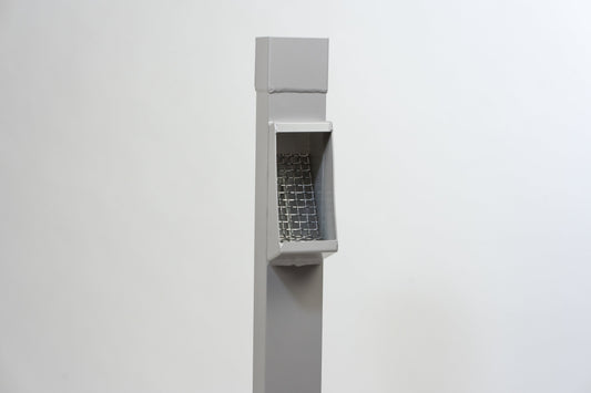 Aluminium HWA Bladafscheider Vierkant 80 Grijs RAL7036