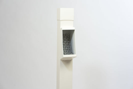 Aluminium HWA Bladafscheider Vierkant 80 Crème RAL9001