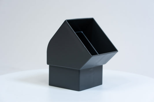 Aluminium HWA Bocht 45° Vierkant 100 Antraciet RAL7016