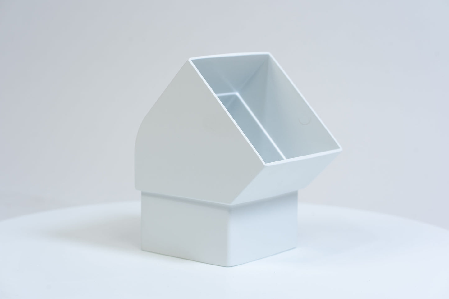 Aluminium HWA Bocht 45° Vierkant 100 Wit RAL9010