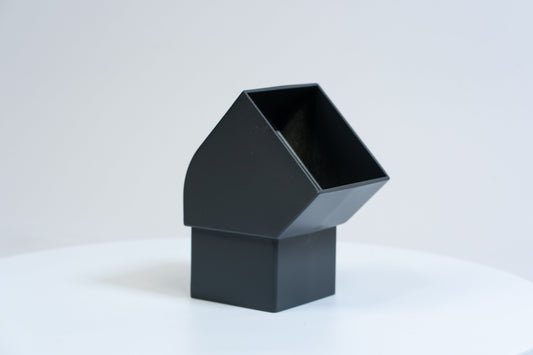 Aluminium HWA Bocht 45° Vierkant 80 Antraciet RAL7016