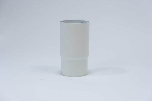 Aluminium HWA Schuifmof Rond Ø80 Wit RAL9010 (h = 150 mm)