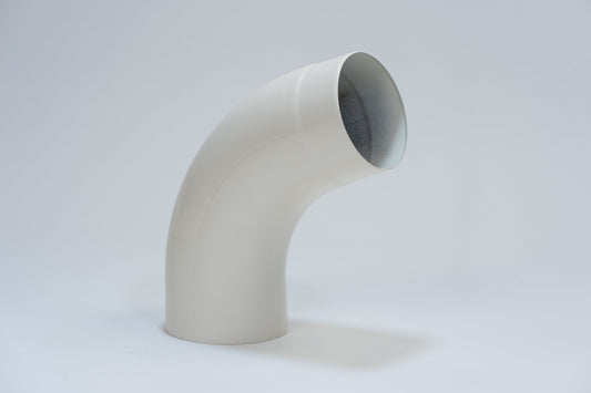 Aluminium HWA Bocht 72° Rond Ø100 Crème