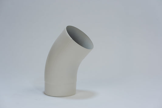 Aluminium HWA Bocht 40° Rond Ø100 Crème