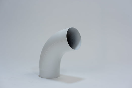 Aluminium HWA Bocht 72° Rond Ø80 Wit