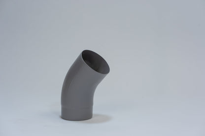 Aluminium HWA Bocht 40° Rond Ø80 Grijs