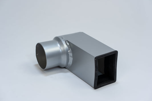 Aluminium HWA Stadsuitloop 60x80 Rond Ø80 Zilver