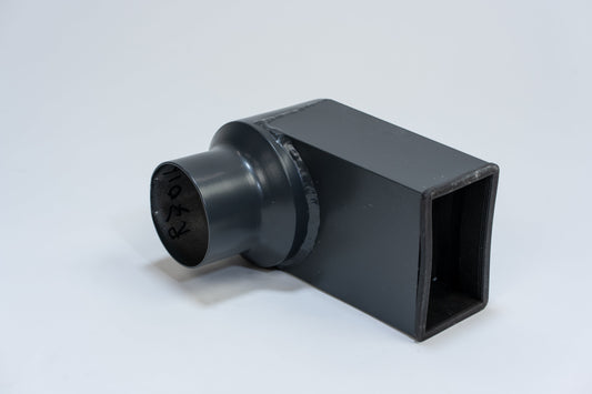 Aluminium HWA Stadsuitloop 60x100 Rond Ø80 Antraciet