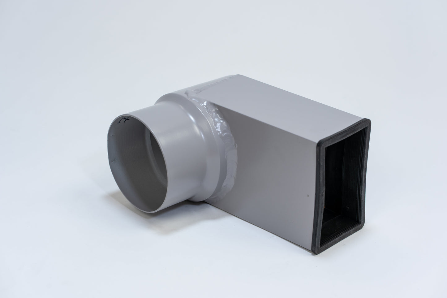 Aluminium HWA Stadsuitloop 60x100 Rond Ø100 Grijs