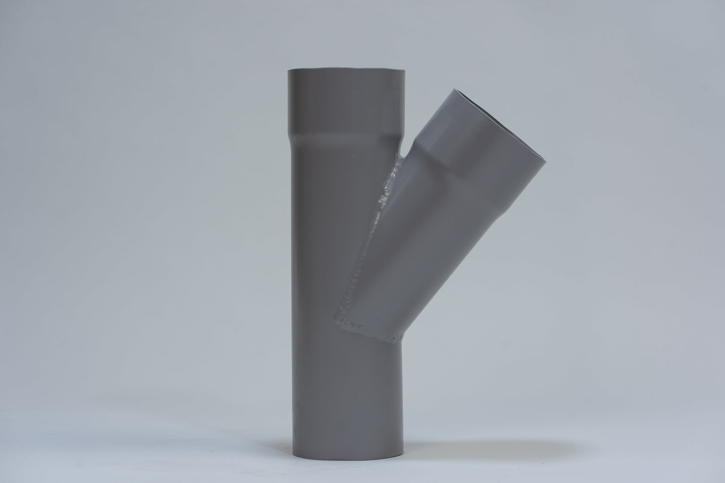 Aluminium HWA T-stuk 40° Rond Ø100 Grijs