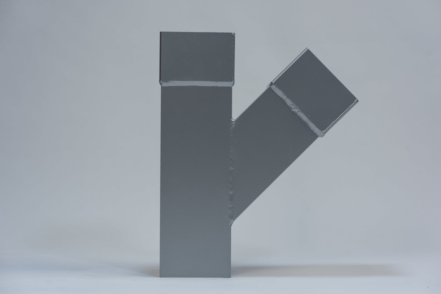 Aluminium HWA T-stuk 45° vierkant 100 - Kleur n.t.b.