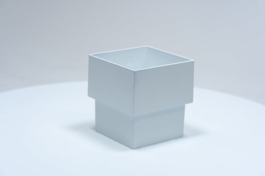 Aluminium HWA Mof Vierkant 80 Wit RAL9010