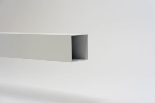 Aluminium HWA Buis Vierkant 80 Wit RAL9010