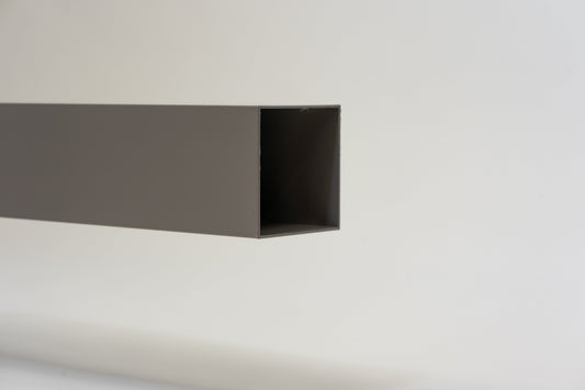 Aluminium HWA Buis Vierkant 100 Grijs RAL7036