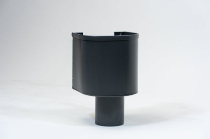 Aluminium Vergaarbak Rond 150x150 Ø80mm Antraciet