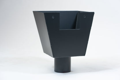 Aluminium Vergaarbak Vierkant 200x250 Ø100mm Antraciet